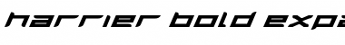 Harrier Bold Expanded Italic Bold Expanded Italic Font