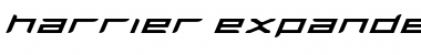 Harrier Expanded Italic Font