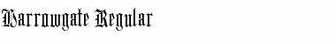 Harrowgate Regular Font Harrowgate Regular Font