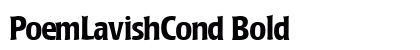 PoemLavishCond Bold preview