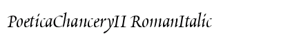 PoeticaChanceryII RomanItalic preview