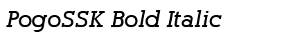 PogoSSK Bold Italic preview