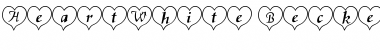 HeartWhite Becker Normal Font