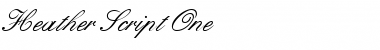 Download Heather Script One Font Download Heather Script One Font