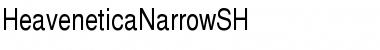 HeaveneticaNarrowSH Regular Font