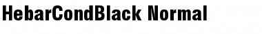 HebarCondBlack Normal Font