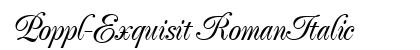 Poppl-Exquisit RomanItalic preview