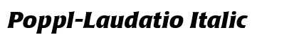 Poppl-Laudatio Italic Preview