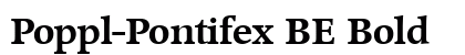 Poppl-Pontifex BE Bold preview