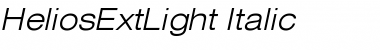 HeliosExtLight Regular Font