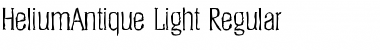 HeliumAntique-Light Font