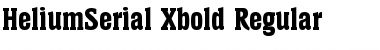 Download HeliumSerial-Xbold Font