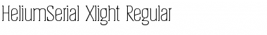 HeliumSerial-Xlight Regular Font