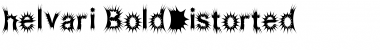 helvari BoldDistorted Font