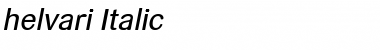 helvari Italic Font helvari Italic Font