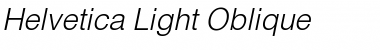 Helvetica-Light Oblique Font