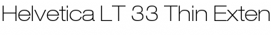 HelveticaNeue LT 33 ThinEx Font