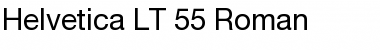 HelveticaNeue LT 55 Roman Regular Font