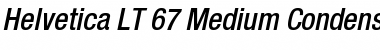 HelveticaNeue LT 67 MdCnObl Font