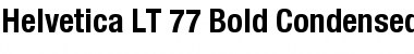 HelveticaNeue LT 77 BdCn Regular Font