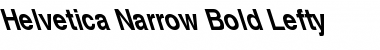 Helvetica-Narrow-Bold Lefty Font
