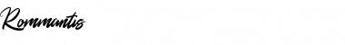Rommantis Font