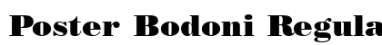 Poster Bodoni Regular Preview