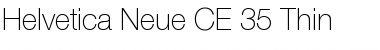 Helvetica CE 35 Thin Regular Font