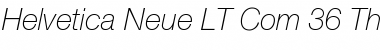 Helvetica Neue LT Com 36 Thin Italic Font
