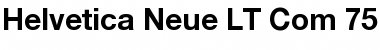 Helvetica Neue LT Com 75 Bold Font