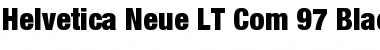 Helvetica Neue LT Com 97 Black Condensed Font