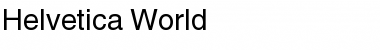 Helvetica World Regular Font