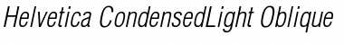 Helvetica-CondensedLight Font