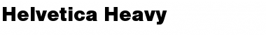 Download Helvetica-Heavy Font