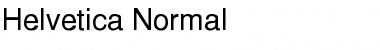 Helvetica-Normal Regular Font