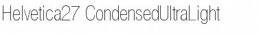 Helvetica27-CondensedUltraLight Font