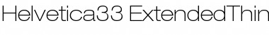 Helvetica33-ExtendedThin Font