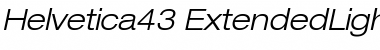 Helvetica43-ExtendedLight LightItalic Font Helvetica43-ExtendedLight LightItalic Font