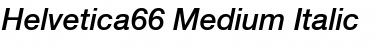 Helvetica66-Medium Font
