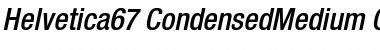 Helvetica67-CondensedMedium Font