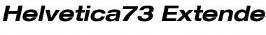 Helvetica73-Extended BoldItalic Font