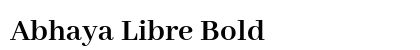 Abhaya Libre Bold