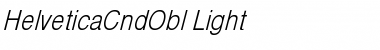 HelveticaCndObl-Light Font