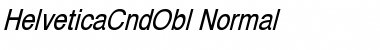 HelveticaCndObl-Normal Font