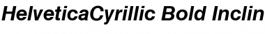 HelveticaCyrillic BoldItalic Font
