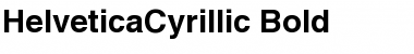 HelveticaCyrillic Bold Font