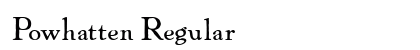 Powhatten Regular preview