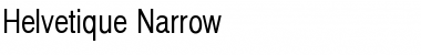 Helvetique Narrow Regular Font