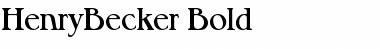 HenryBecker Font