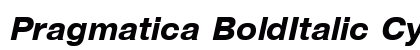 Pragmatica BoldItalic Cyrillic Preview